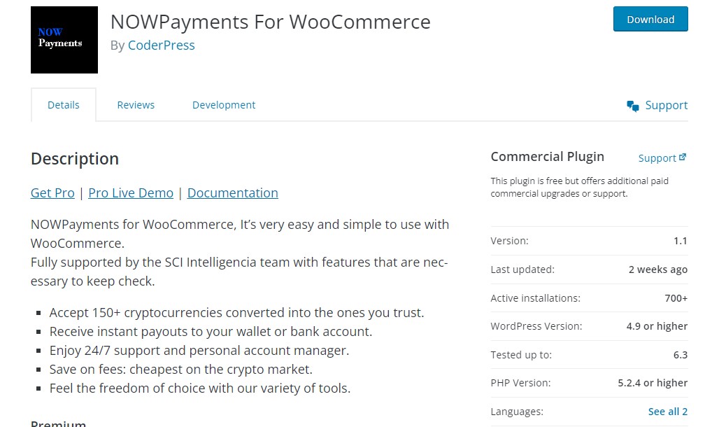 Nowpayments for woocommerce 