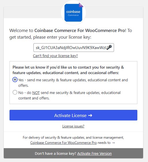 coinbase license
